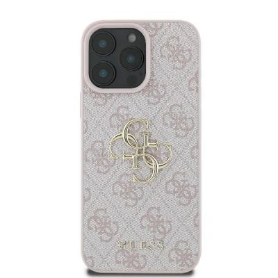 3. Guess 4G Big Logo Case for iPhone 16 Pro Max - Pink