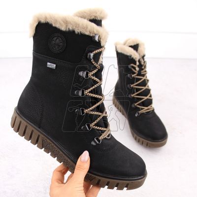 Rieker W Y3424-00 RKR745 fur ankle boots