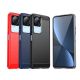 5. Carbon Case for Xiaomi Poco F4 5G flexible silicone carbon cover black