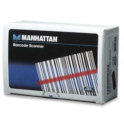 6. MANHATTAN USB Magnetic Card Reader, Three-Track, Black