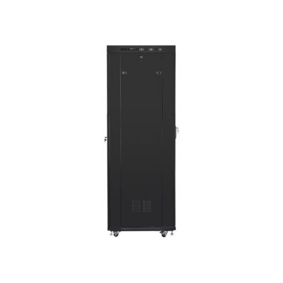 4. LANBERG FLOOR RACK CABINET 19" 42U 600X800 GLASS DOOR LCD BLACK FF01-6842-12BL (FLAT PACK)