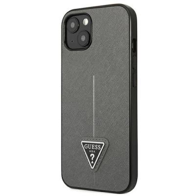 2. Guess GUHCP14MPSATLG iPhone 14 Plus 6.7 "silver / silver hardcase SaffianoTriangle Logo