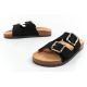 8. Lee Cooper women's slip-on shoes, black suede, comfortable, lightweight