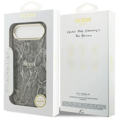8. Guess Python Pattern MagSafe Case for iPhone Air - Black