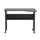 11. MACLEAN FOLDABLE DESK / TABLE MACLEAN, BLACK, MOBILE 100X73CM, MAX. 50KG, ANGLED, L-SHAPED, MC-126 L/B MC-126 L/B