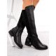27. Women’s black leather officer-style boots, insulated Rieker Z9564-00