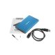 6. NATEC Rhino Go NKZ-1280 Hard Drive Case (2.5"; USB 3.0; Aluminum; Blue)