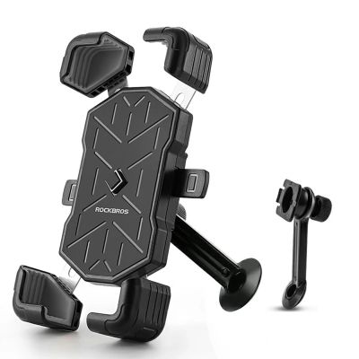 2. Rockbros HW-117 Handlebar Clamp Phone Holder - Black and Gray