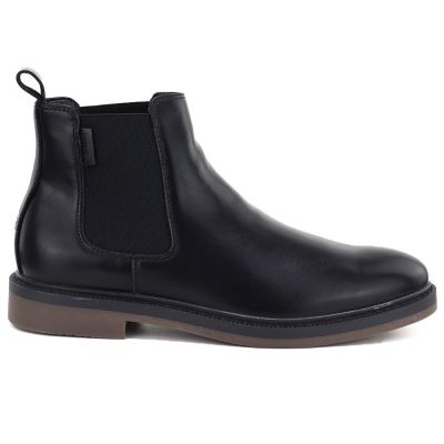 2. Men's leather Chelsea boots, unlined, black, Big Star UU174280