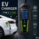 3. Qoltec Charger for electric cars EV and hybrids with 2-in-1 regulation Type2 | 3.5kW | 230V | SCHUKO 16A | Wi-Fi | Tuya | Smart life | LCD | 5m