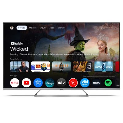 9. SHARP 55JP7265E QLED 55" 4K Ultra HD Google TV Dolby Digital Plus Black