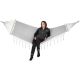 24. GARDEN HAMMOCK FOR 1 PERSON 200X100CM WITH SPREADER BAR AND FRINGE MIAMI GRAY
