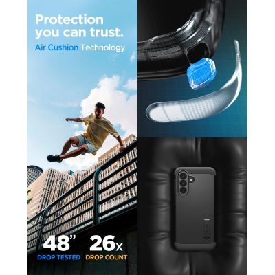 10. Spigen Tough Armor Case for Samsung Galaxy A37 5G - Black
