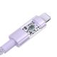 3. Baseus Gem USB C-IP Cable 20W 2m (Purple)