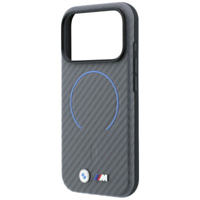 6. BMW M Carbon Printed Ring MagSafe Case for iPhone 18 Pro Max / 17 Pro Max - Gray
