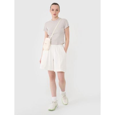 2. Women's slim ribbed t-shirt 4F 4FRSS25TTSHF2696-83S