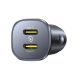 3. Baseus GoTrip 2 x USB-C 30W Car Charger - Black