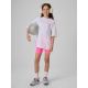 4. Girls' loose T-shirt with print 4F 4FJRSS26TTSHF3910-10S