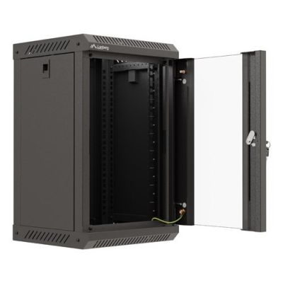 6. Lanberg WF11-3309-10B 9U Wall-Mounted Cabinet, Black