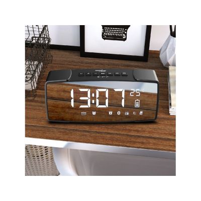 7. GREENBLUE BLUETOOTH 4.2 ALARM RADIO, FM, AUX-IN, 6W, TEMPERATURE, ALARM, CLOCK, 2200MAH BATTERY GB200