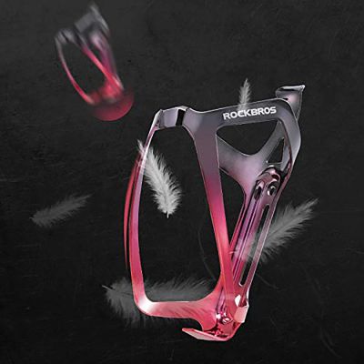 5. Rockbros RKL02 Aluminum Bottle Cage - Black and Red