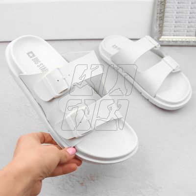 5. Big Star W INT2004B foam flip-flops with buckles, white