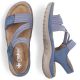 15. Comfortable Rieker W RKR587 blue sandals