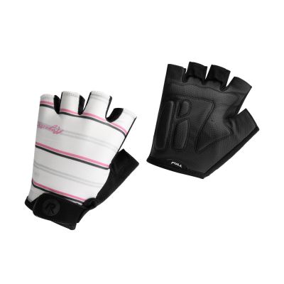 Rogelli women's gloves STRIPE white and pink XL