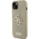 2. Guess Perforated 4G Glitter case for iPhone 15 - gold
