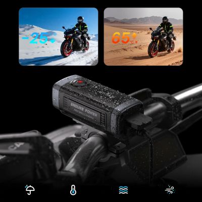 6. AKEEYO 710 Lite Handlebar Action Camera for Bikes and Motorcycles - Black