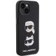 4. Karl Lagerfeld Silicone Karl&Choupette Head case for iPhone 15 Plus / 14 Plus - black