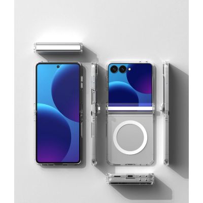 5. Ringke Fusion Flap Magnetic MagSafe Case for Samsung Galaxy Z Flip 8 - Clear