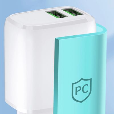 14. Wozinsky CUWCW 2.4A 2 x USB-A Wall Charger - White