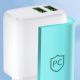14. Wozinsky CUWCW 2.4A 2 x USB-A Wall Charger - White