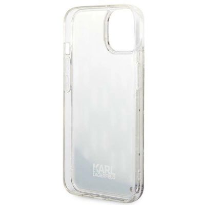 7. Karl Lagerfeld KLHCP14SLMNMS iPhone 14 6.1 "hardcase silver / silver Liquid Glitter Monogram