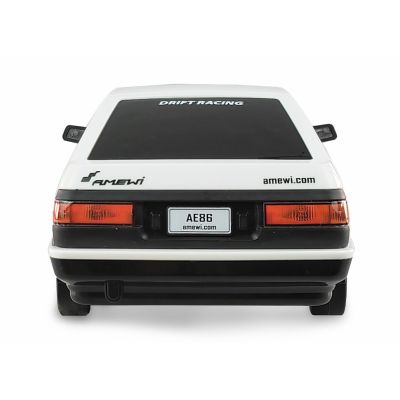 6. Amewi RC Car AE86 Sprinter Drift Racing Car 1:18 RTR White