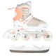 12. NILS Extreme NH18190 2in1 roller skates, white and pink, size L (39-43), with replaceable HOCKEY blade