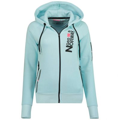 Women's Hooded Sweatshirt Geographical Norway Fabuleuse EO Lady 100 BLEU CIEL (WU5303F/GNO-SKY BLUE)