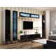 8. TV cabinet VIGO '180' 30/180/40 white/black gloss