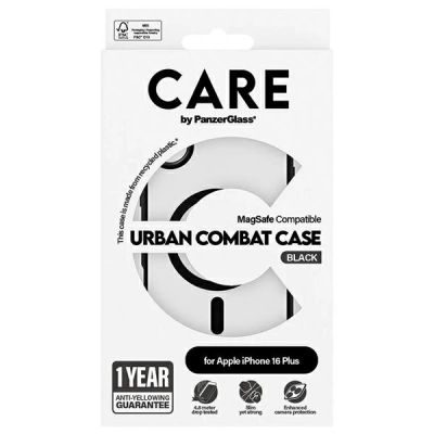 4. CARE by PanzerGlass Flagship Urban Case MagSafe for iPhone 16 Plus - Clear