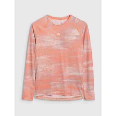 9. Women's quick-drying cycling longsleeve 4F 4FWSS25TFLOF344-70A