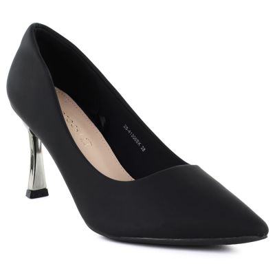 Black pumps with decorative heels Potocki NI41306
