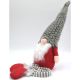 20. DECORATIVE GNOME WITH GRAY FUR HAT 50+25CM