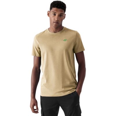 2. Men's T-shirt 4F M4481 3-pack beige, green, black 4FWSS26TTSHM4481 92S