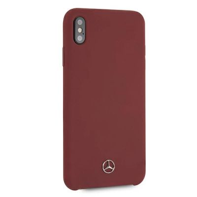 5. Mercedes Silicone Line Case for iPhone Xs Max - Red