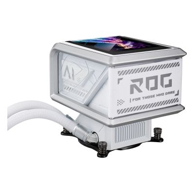 9. ASUS ROG RYUO IV SLC 360 ARGB WHT cooler