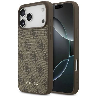 Guess 4G Classic Case for iPhone 17 Pro Max - Brown