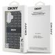 8. DKNY Repeat Texture Pattern With Stripe iPhone 16 Case - Black