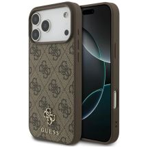 Guess 4G Small Classic Logo MagSafe Case for iPhone 17 Pro Max / 18 Pro Max - Brown
