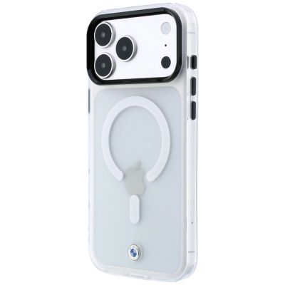 2. BMW Sign Frosted IML & Metal Logo MagSafe Case for iPhone 18 Pro Max / 17 Pro Max - Clear